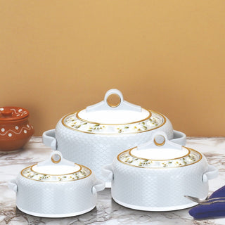 Coral Casserole Gift Set Of 3  1000, 1500, 2000 ml