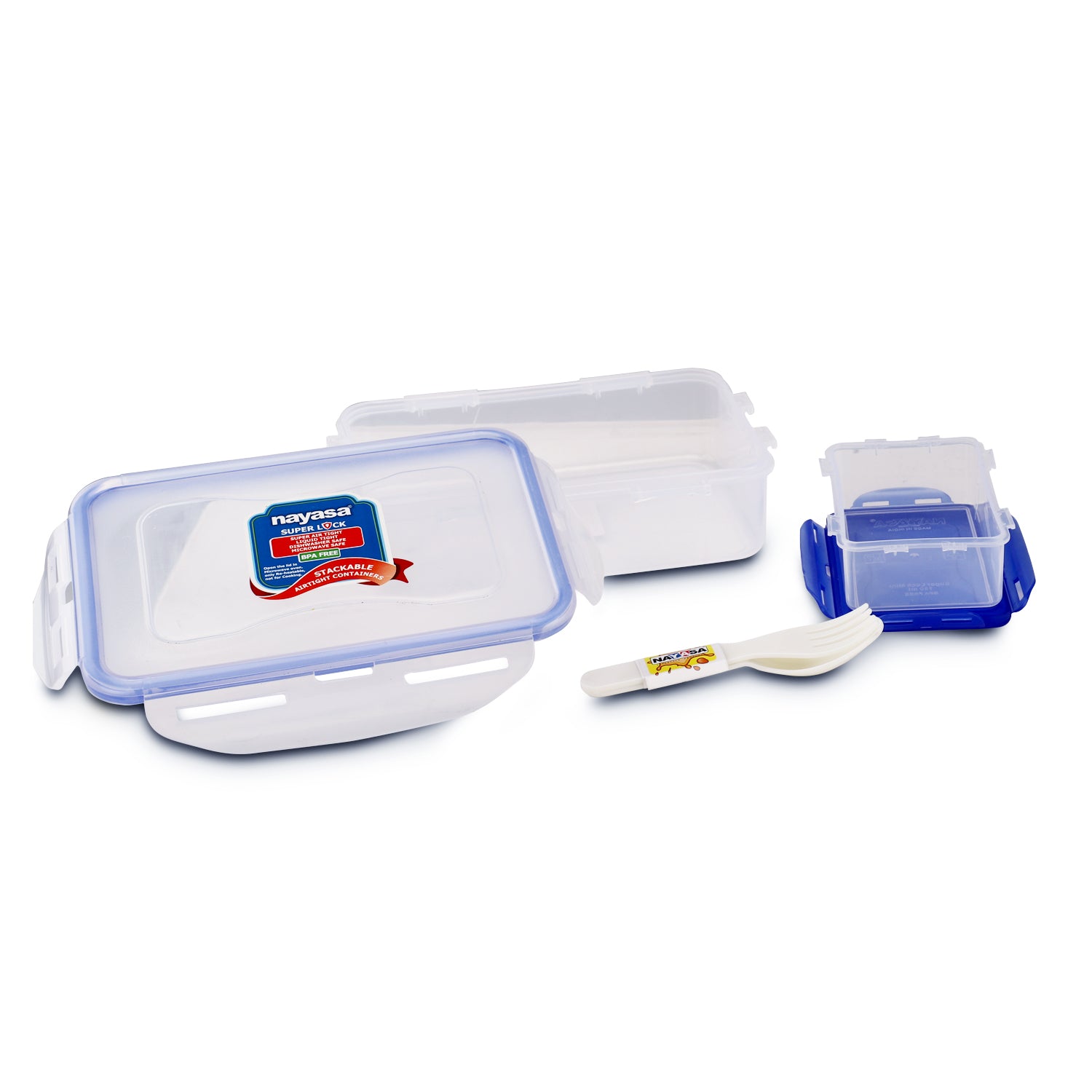 Super Lock Deluxe Lunch box Blue / 800 ml / Set of 2