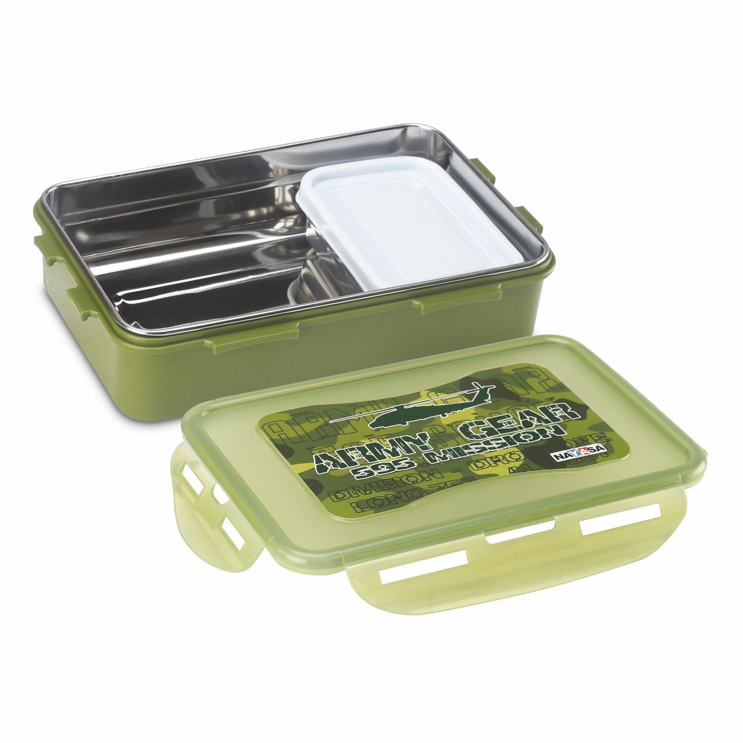 Super Lock Deluxe Lunch box Green / 800 ml / Set of 1