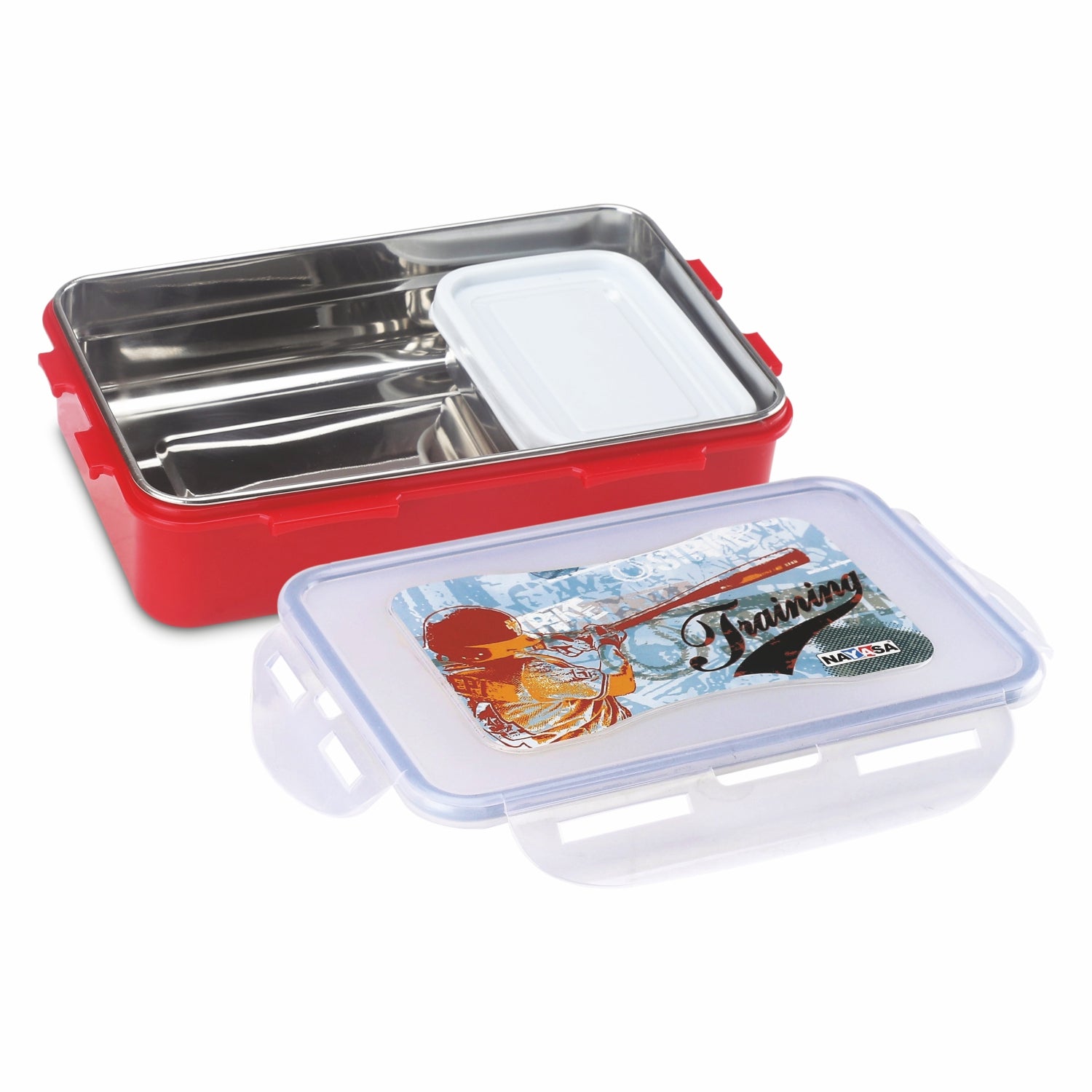 Super Lock Deluxe Lunch box Red / 800 ml / Set of 1