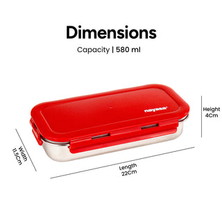 Eco Roti Lunch Box Red / 580ml