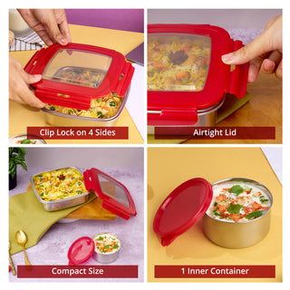 Eco Lock Lunch 800 ml Stainless Steel Lunch Box