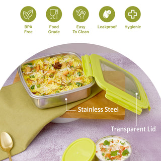 Eco Lock Lunch 800 ml Stainless Steel Lunch Box