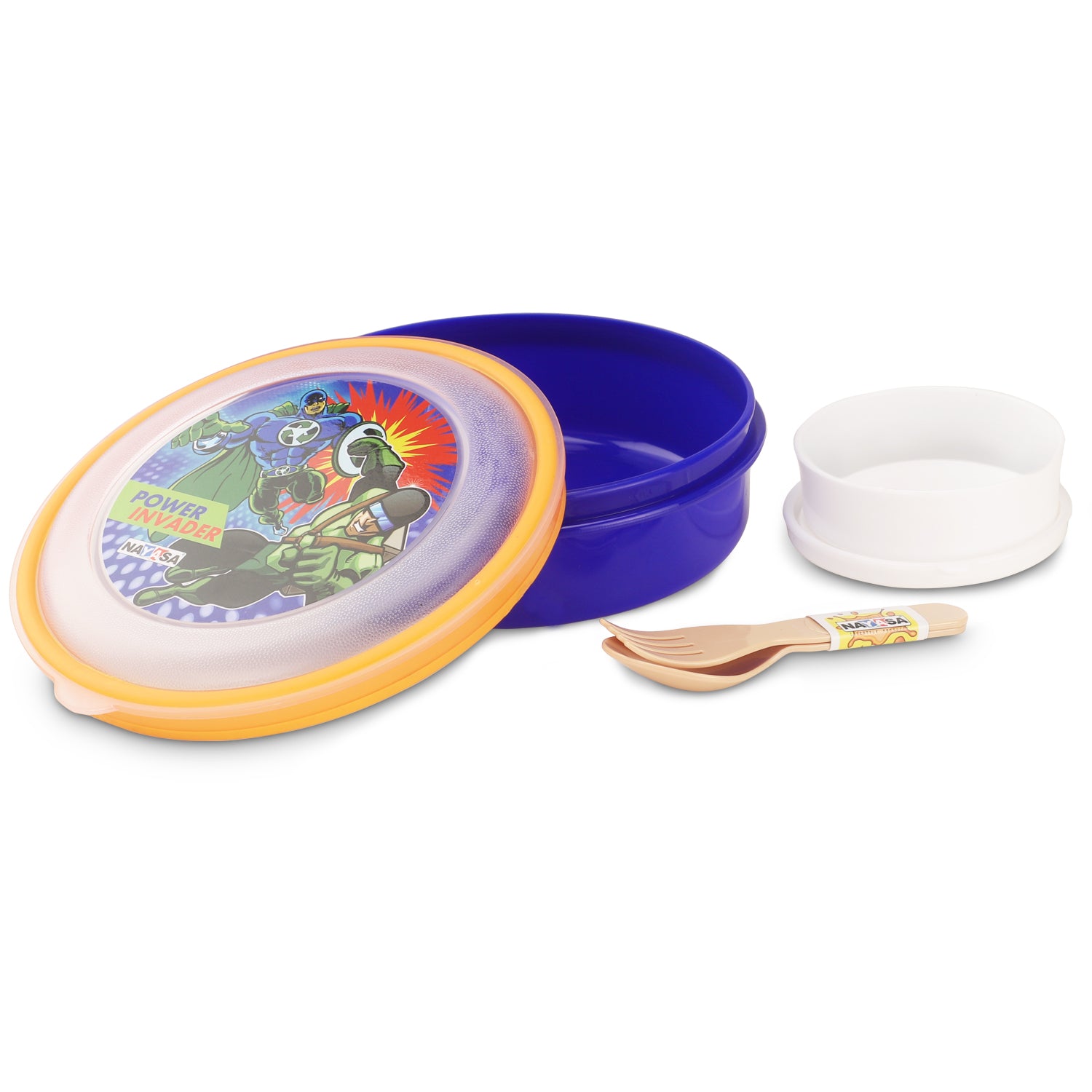 Spill Guard Lunch Box Blue