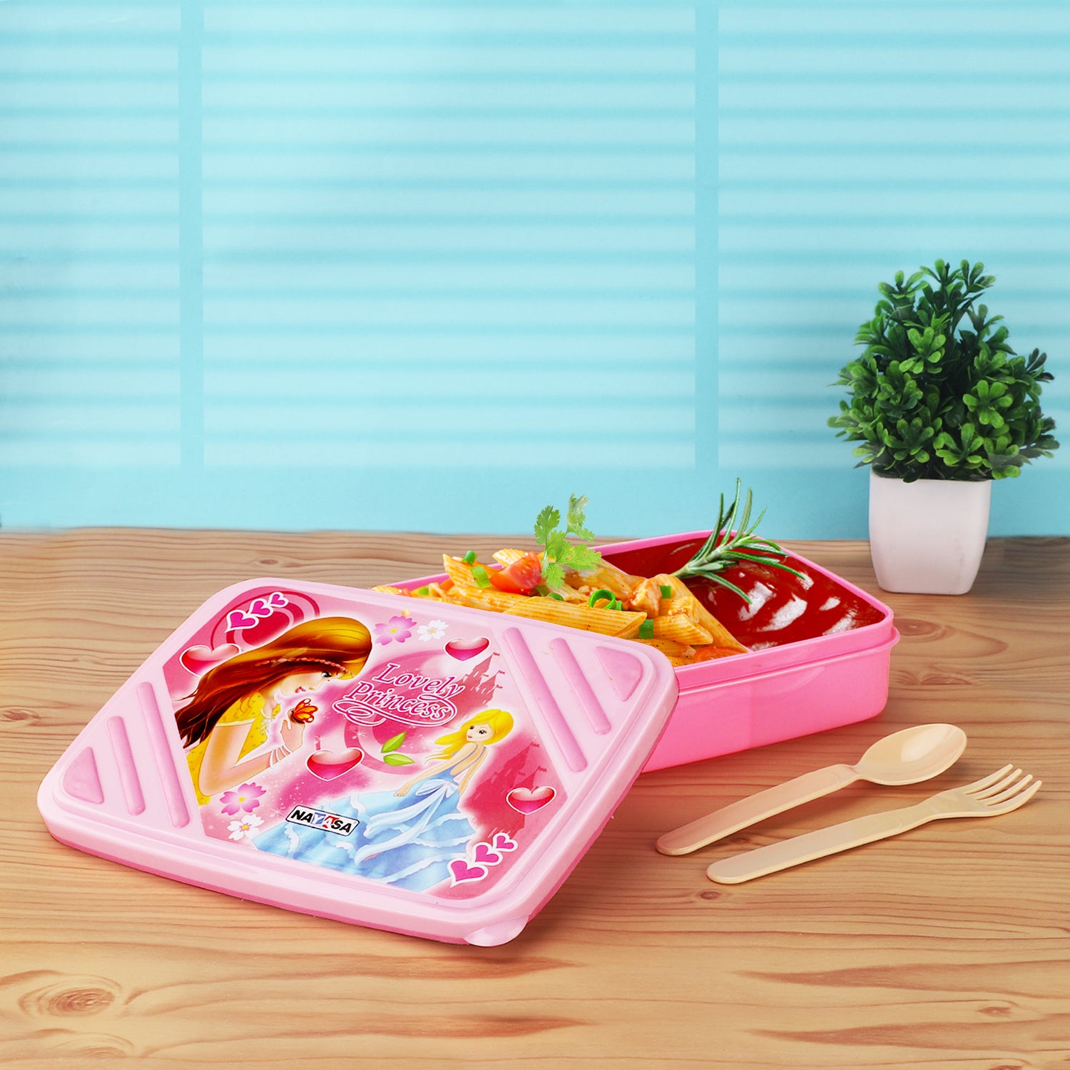 Spill Guard Lunch Box Pink