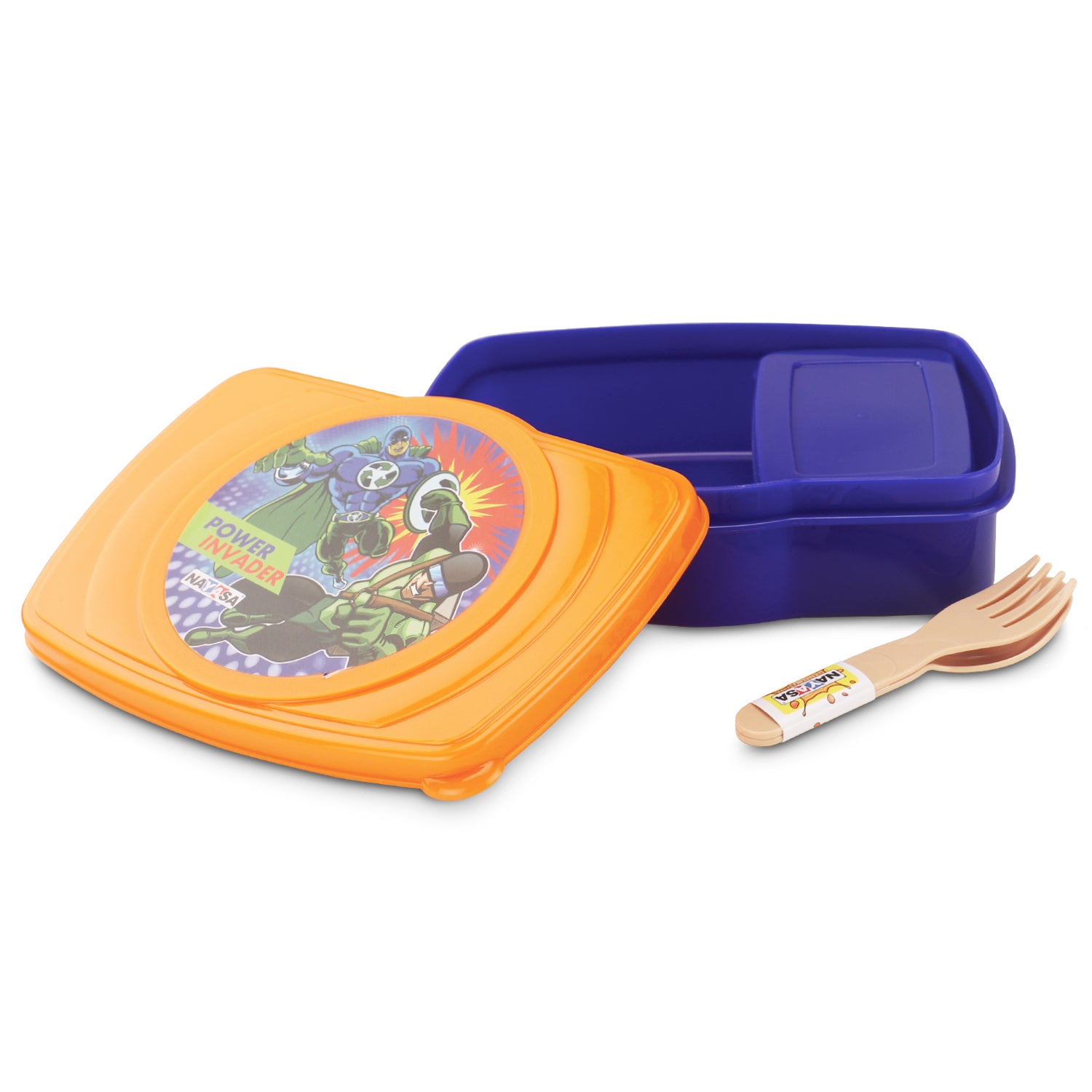 Zoom Regular Plastic Lunch Box Blue