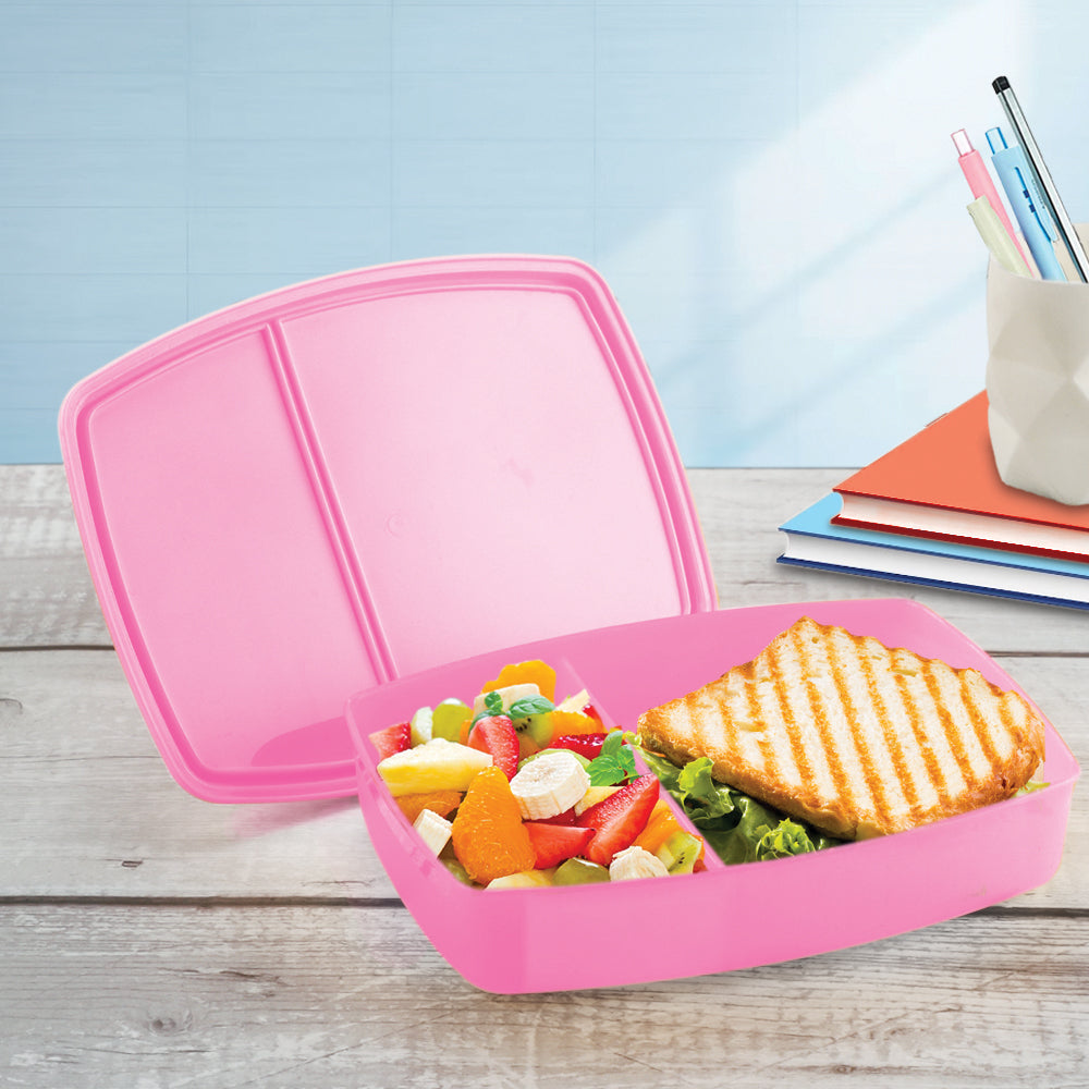 Witty Regular Lunch Box- Pack of 3 Pink