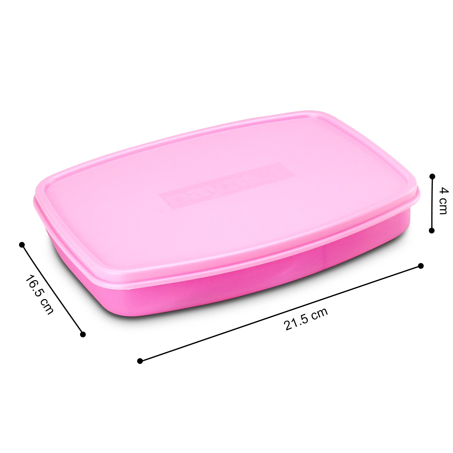 Witty Regular Lunch Box- Pack of 3 Pink