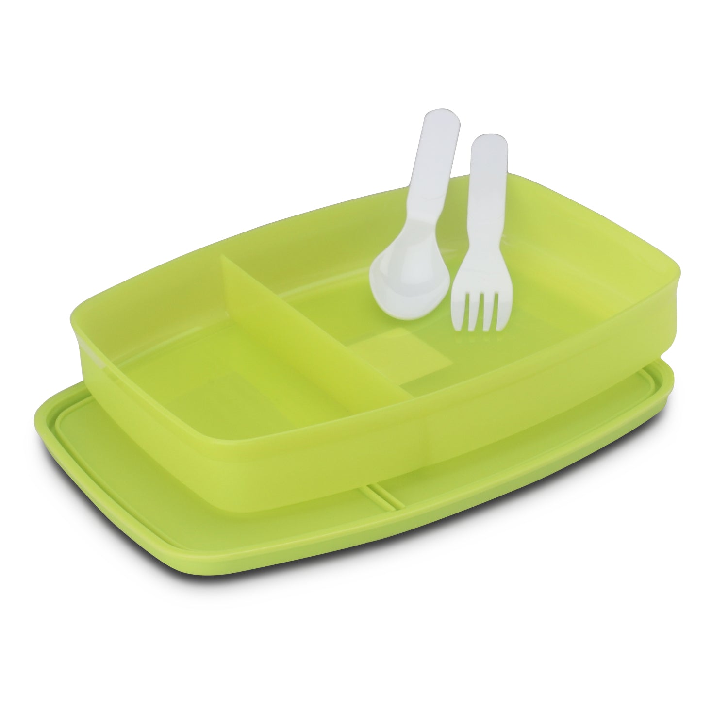 Witty Regular Lunch Box- Pack of 3 Green