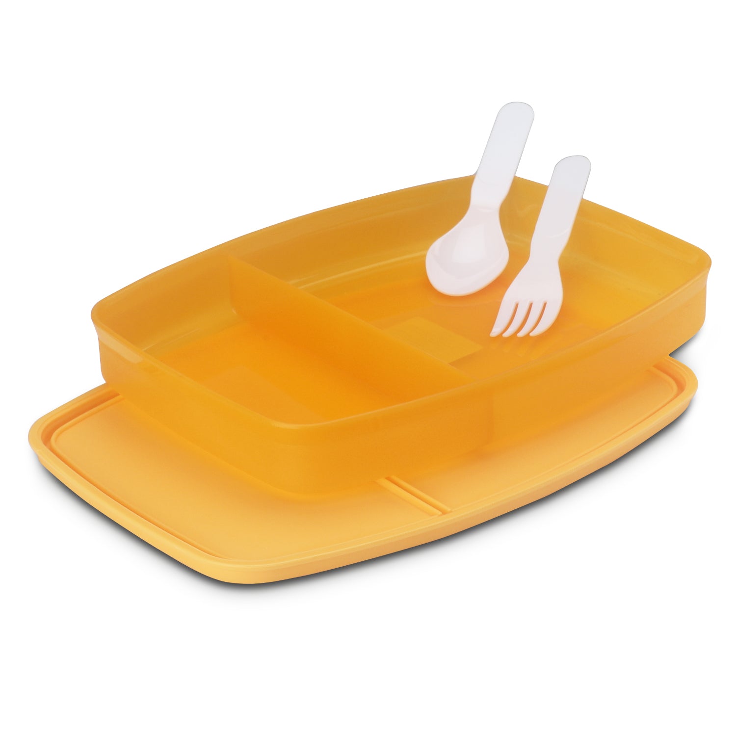 Witty Regular Lunch Box- Pack of 3 Orange