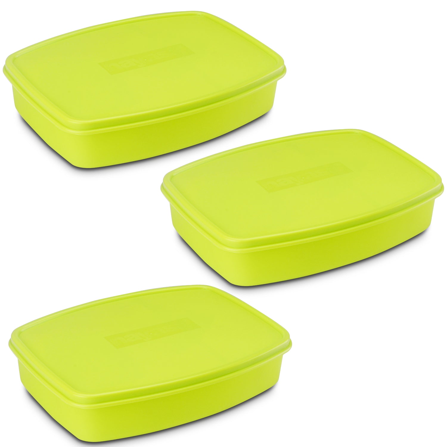 Witty Big Regular Lunch Box, set of 3 Green