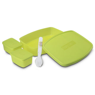 Witty Big Regular Lunch Box, set of 3 Green