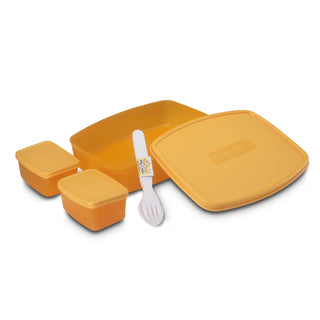 Witty Big Regular Lunch Box, set of 3 Orange