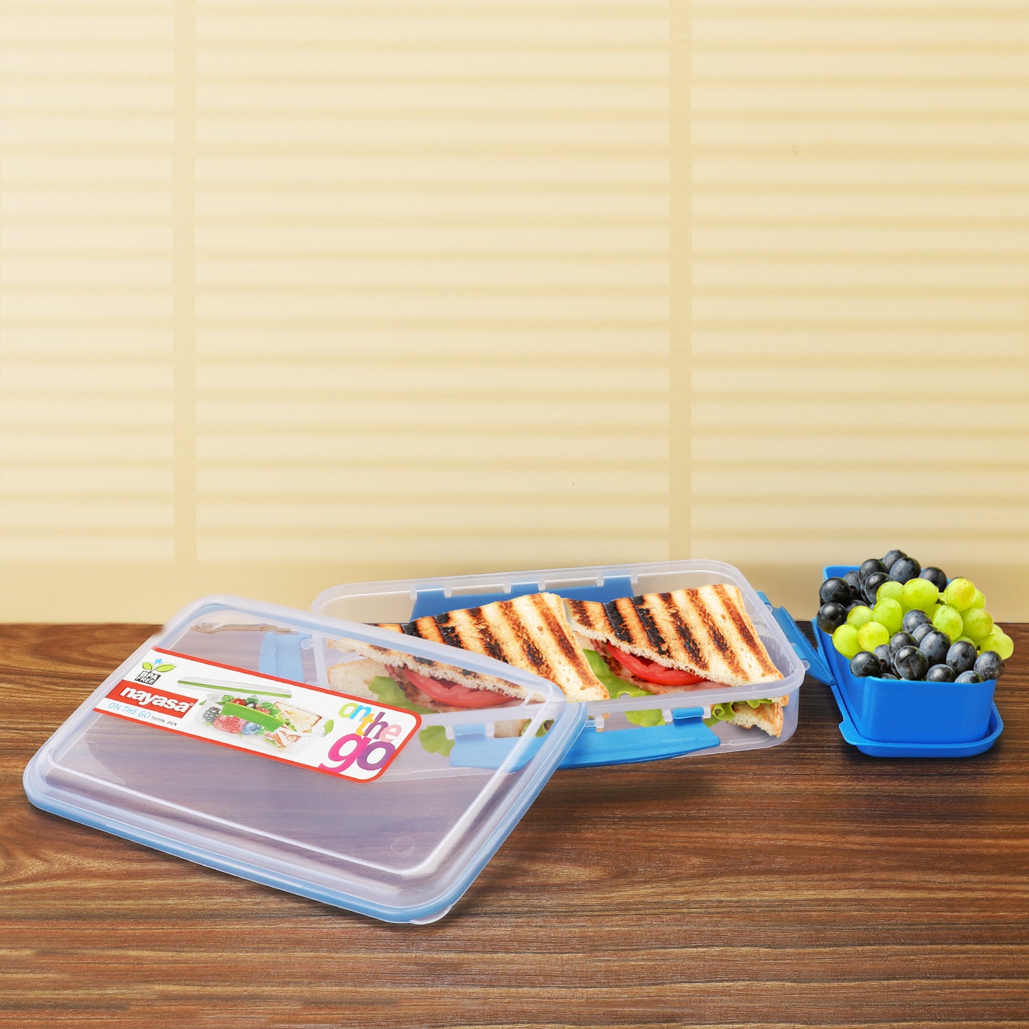 On The Go Lunch Box, Pack of 2 Yellow