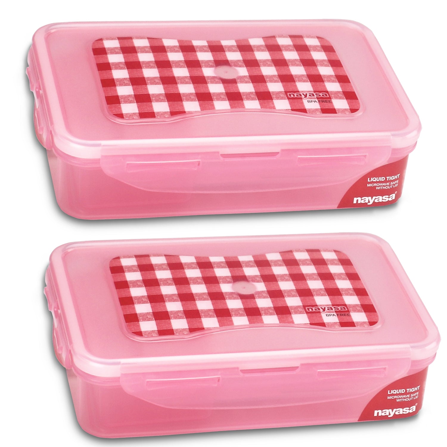 Super Lock Deluxe Lunch box Pink / 550 ml / Set of 2