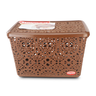 Flower Storage Basket Brown / Combo( S+M+B)