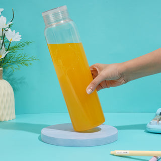 Clarity Plastic Water Bottle, 1000 ml Clear / Set of 6