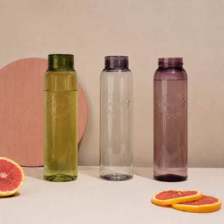 Clarity Plastic Water Bottle - Set of 3