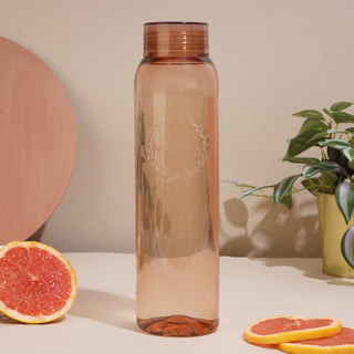 Clarity Plastic Water Bottle, 1000 ml Multicolor / Set of 3