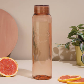 Clarity Plastic Water Bottle, 1000 ml Multicolor / Set of 3