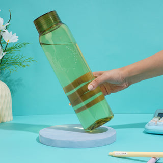 Clarity Plastic Water Bottle, 1000 ml Multicolor / Set of 3