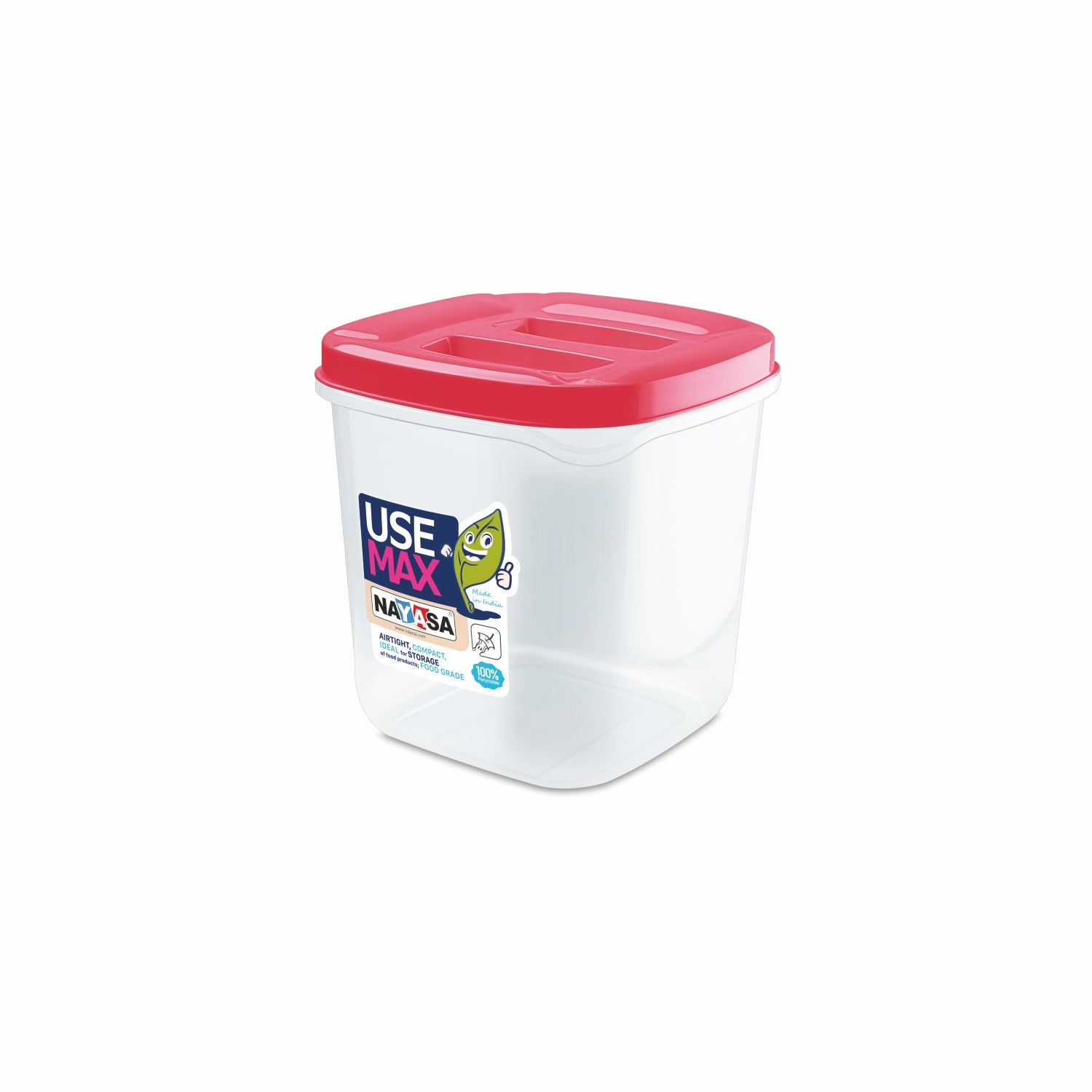 Use Max Food Storage Container, Set of 3 Pink / 550 ml