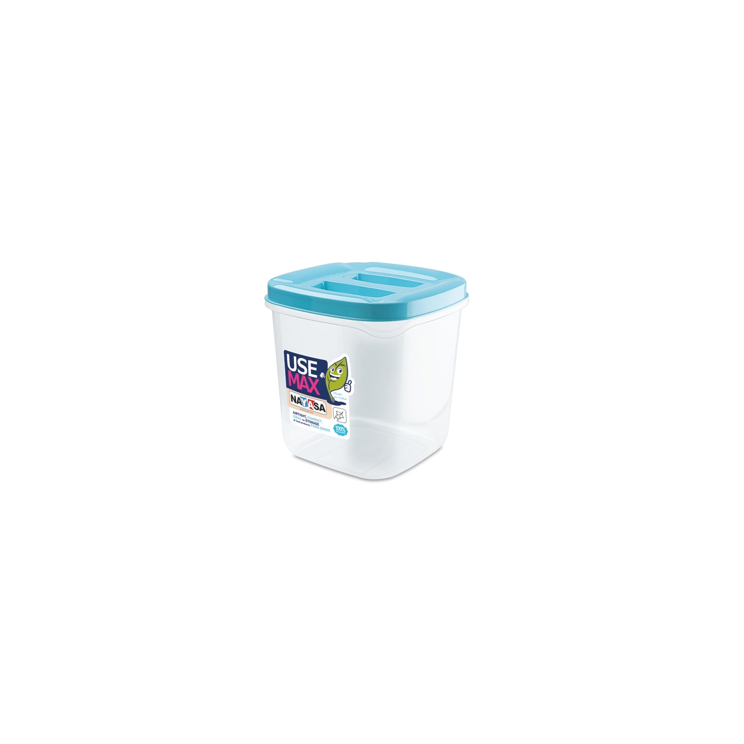 Use Max Food Storage Container, Set of 3 Blue / 550 ml