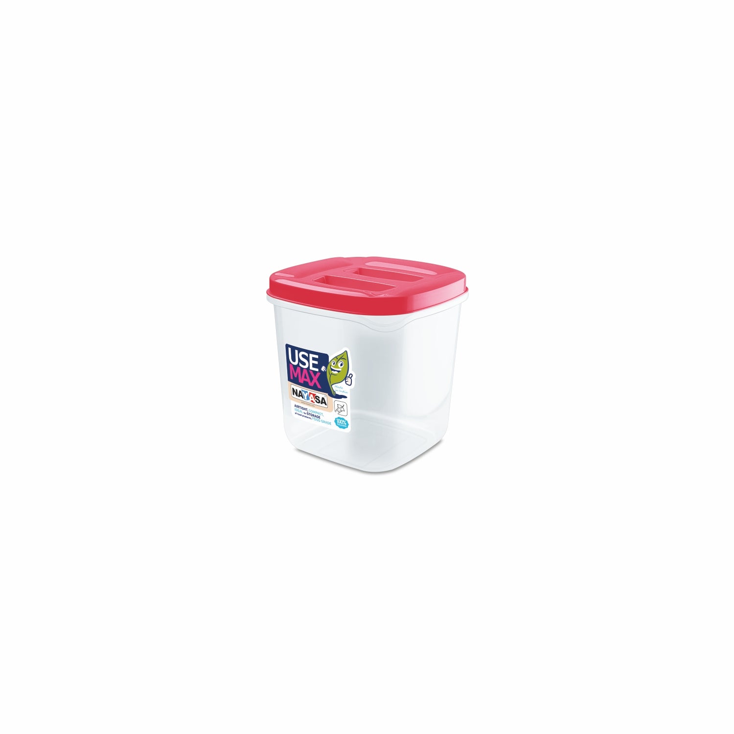 Use Max Food Storage Container, Set of 3 Pink / 1000 ml