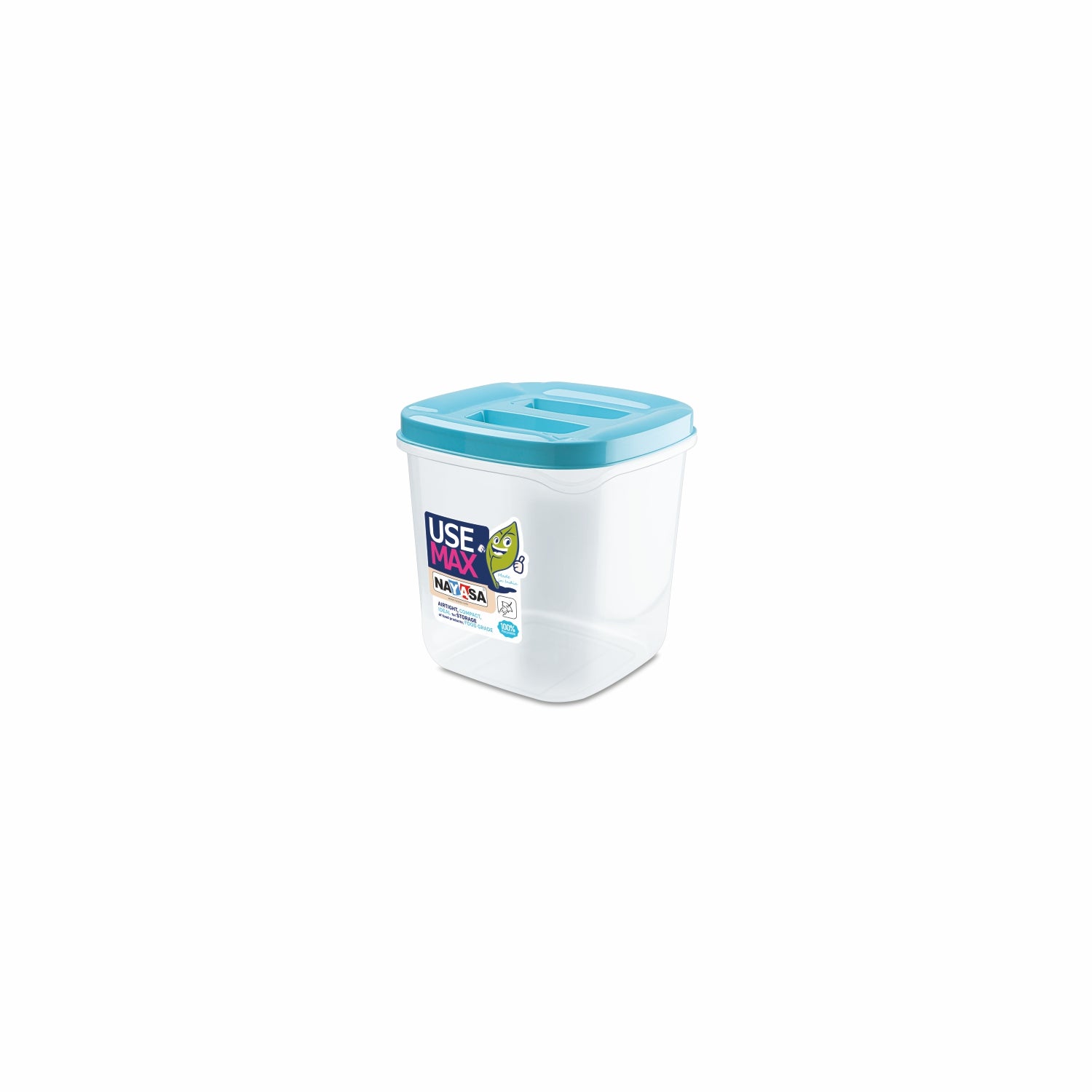 Use Max Food Storage Container, Set of 3 Blue / 1000 ml