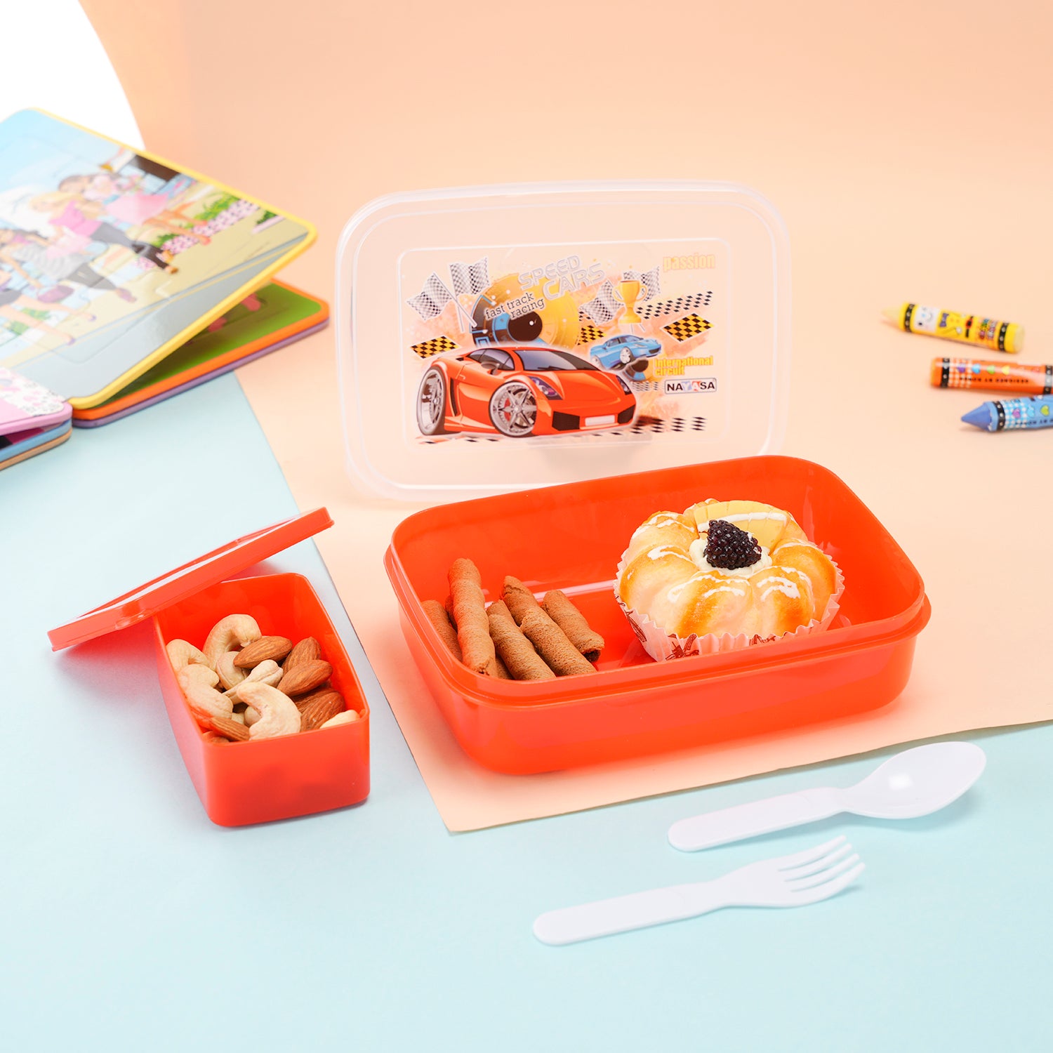 Ninja Regular Lunch Box Red