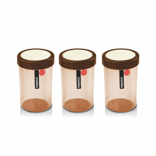 Retro Food Storage Container Brown / 1500 ml / Set of 3