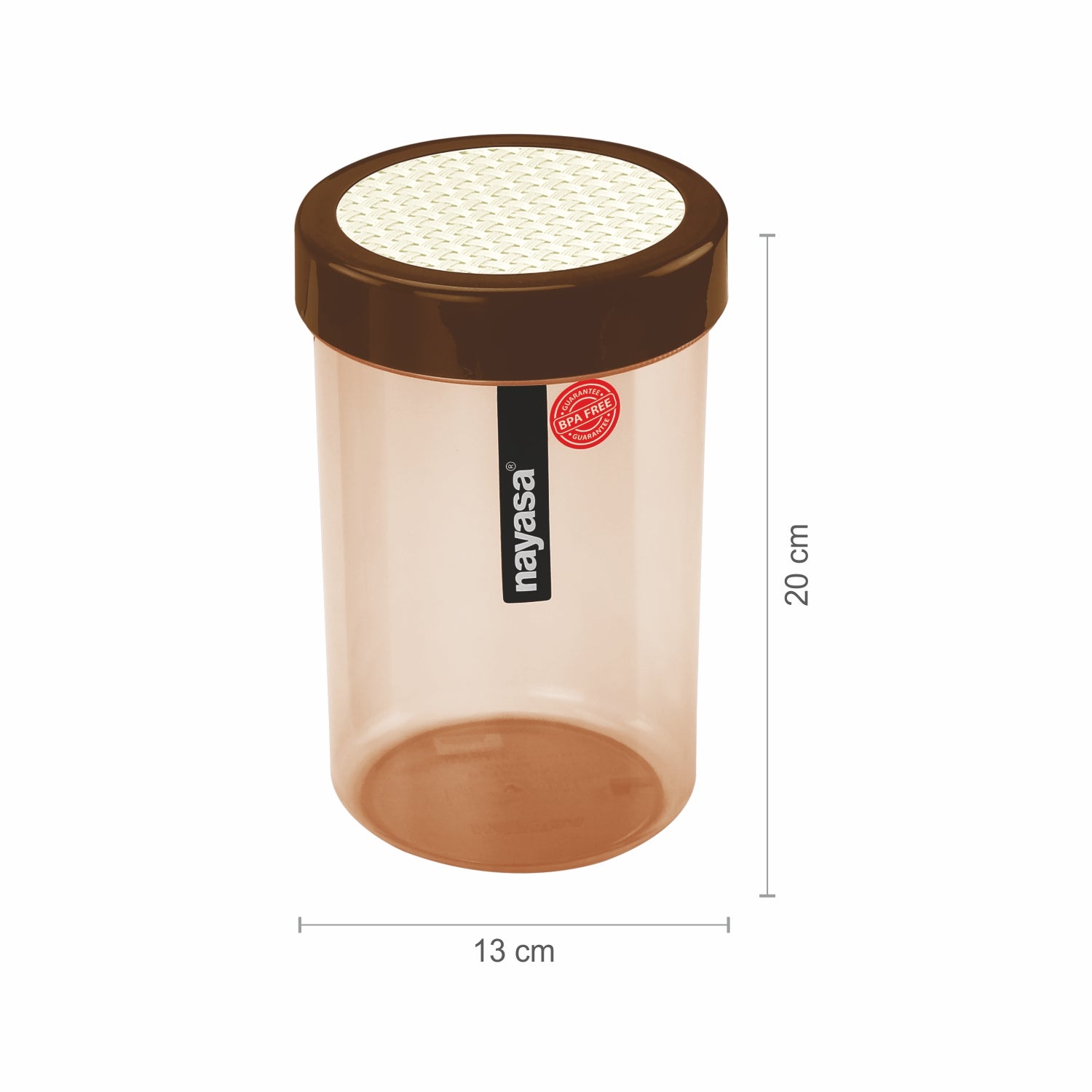 Retro Food Storage Container Brown / 2000 ml / Set of 3