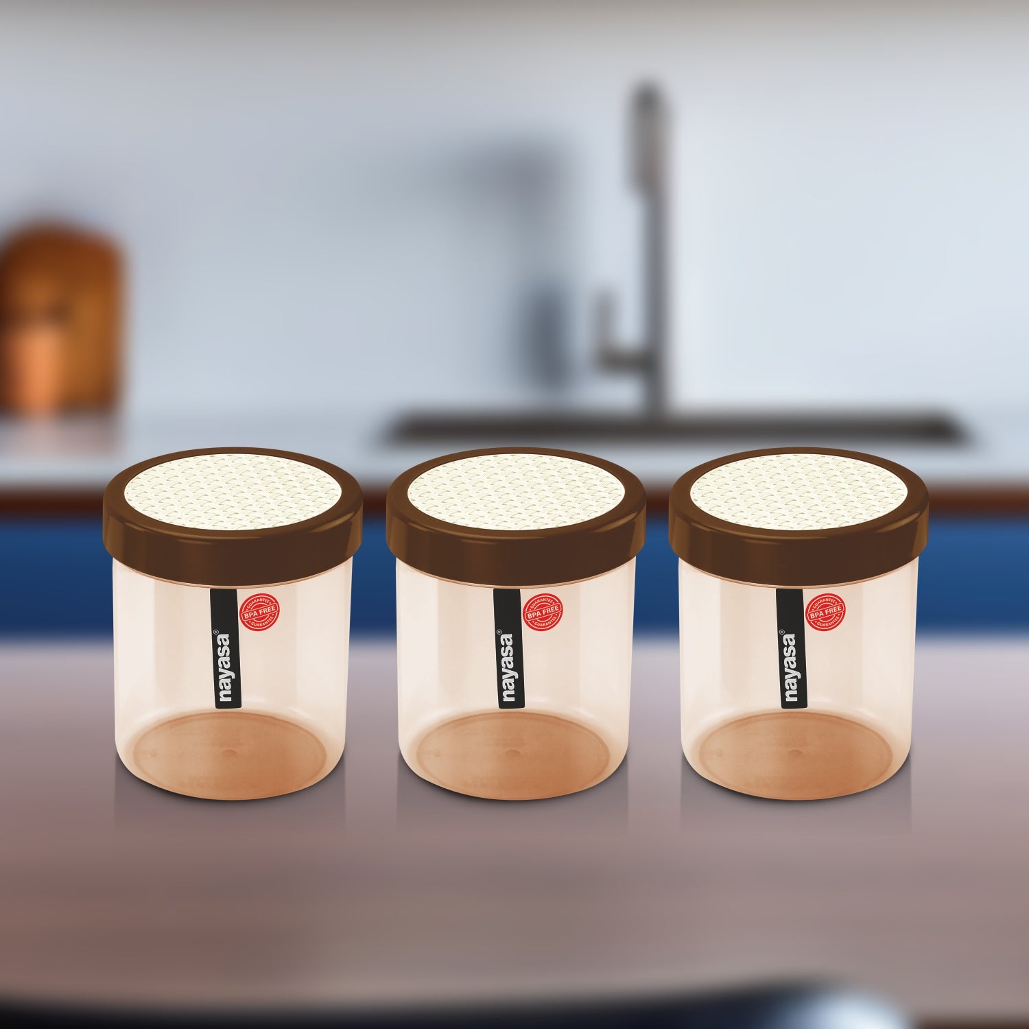 Retro Food Storage Container, 1500 ml Brown