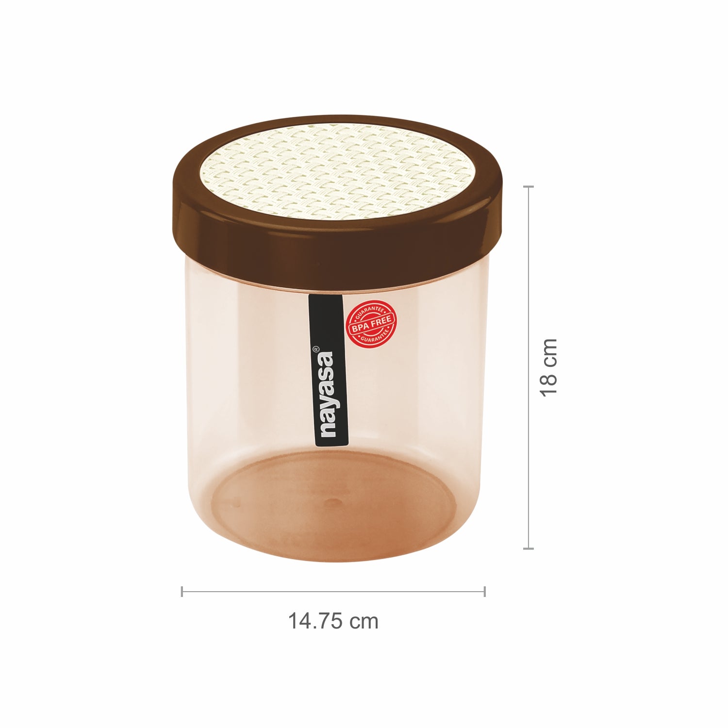 Retro Food Storage Container Brown / 2500 ml / Set of 3