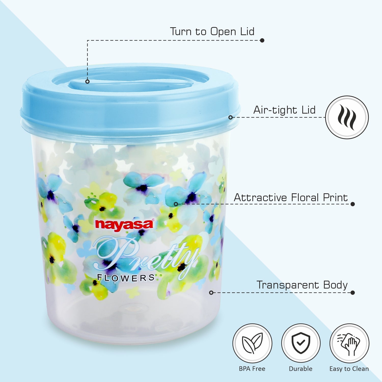 Store In Food Storage Container Blue / 325 ml