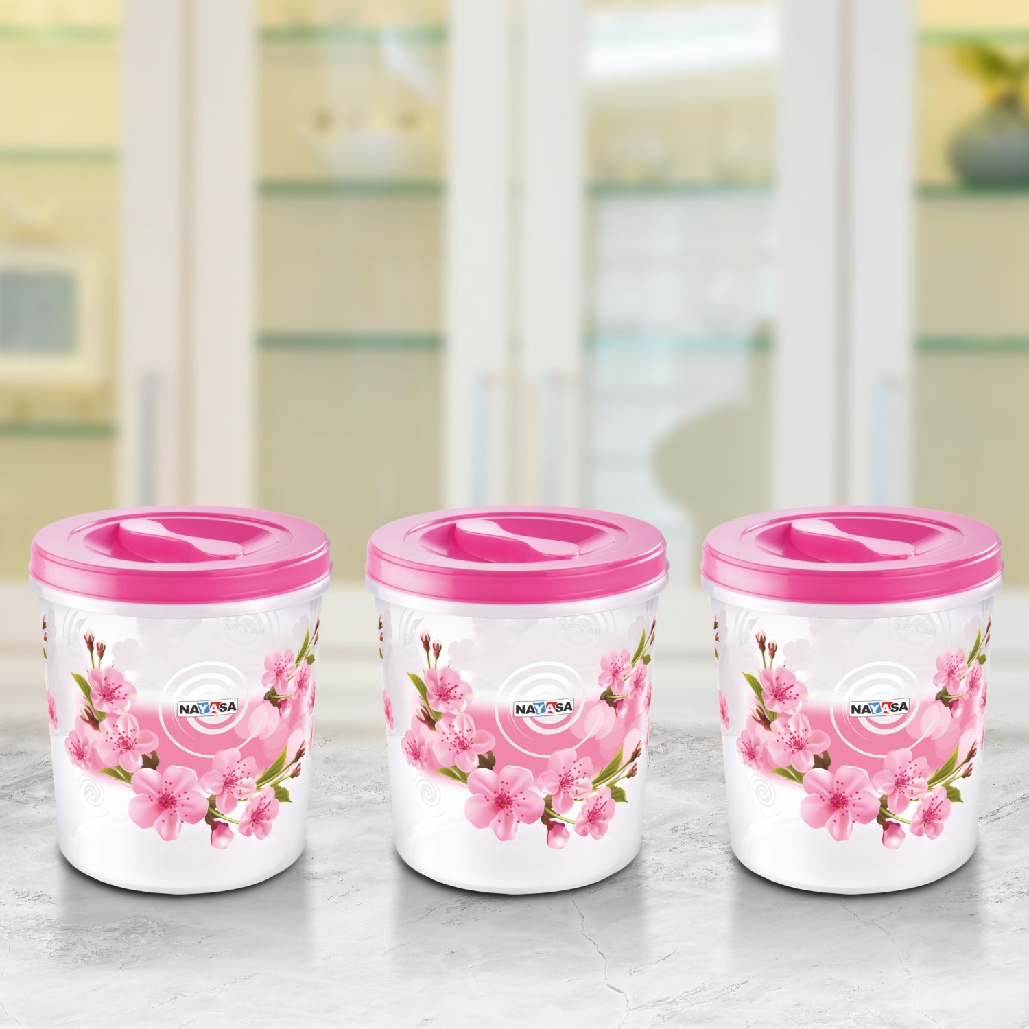 Store In Food Storage Container Pink / 1500 ml