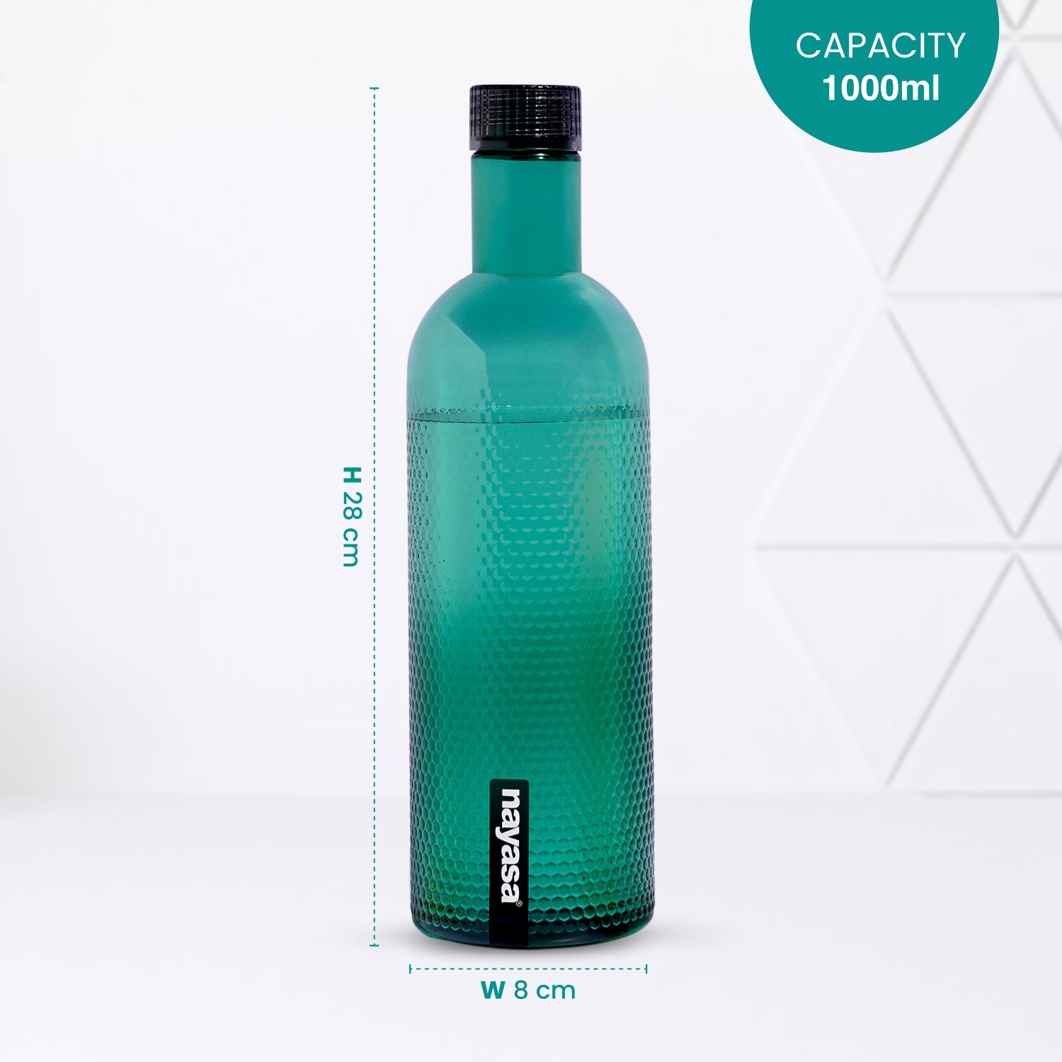 Turtle Plastic Water Bottle Multi/Assorted / Set of 3 / 1000 ml