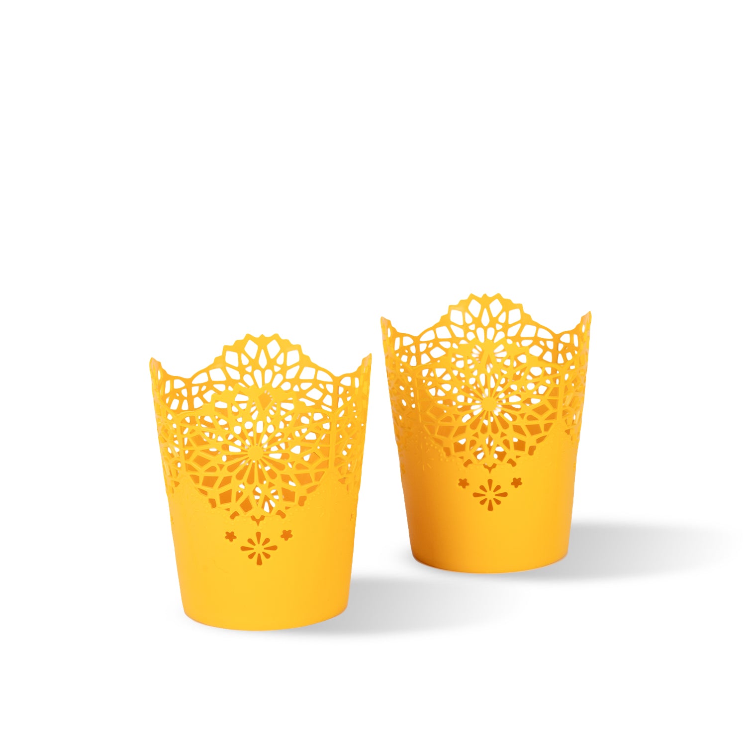 Lacy Tall, Set of 2 Yellow