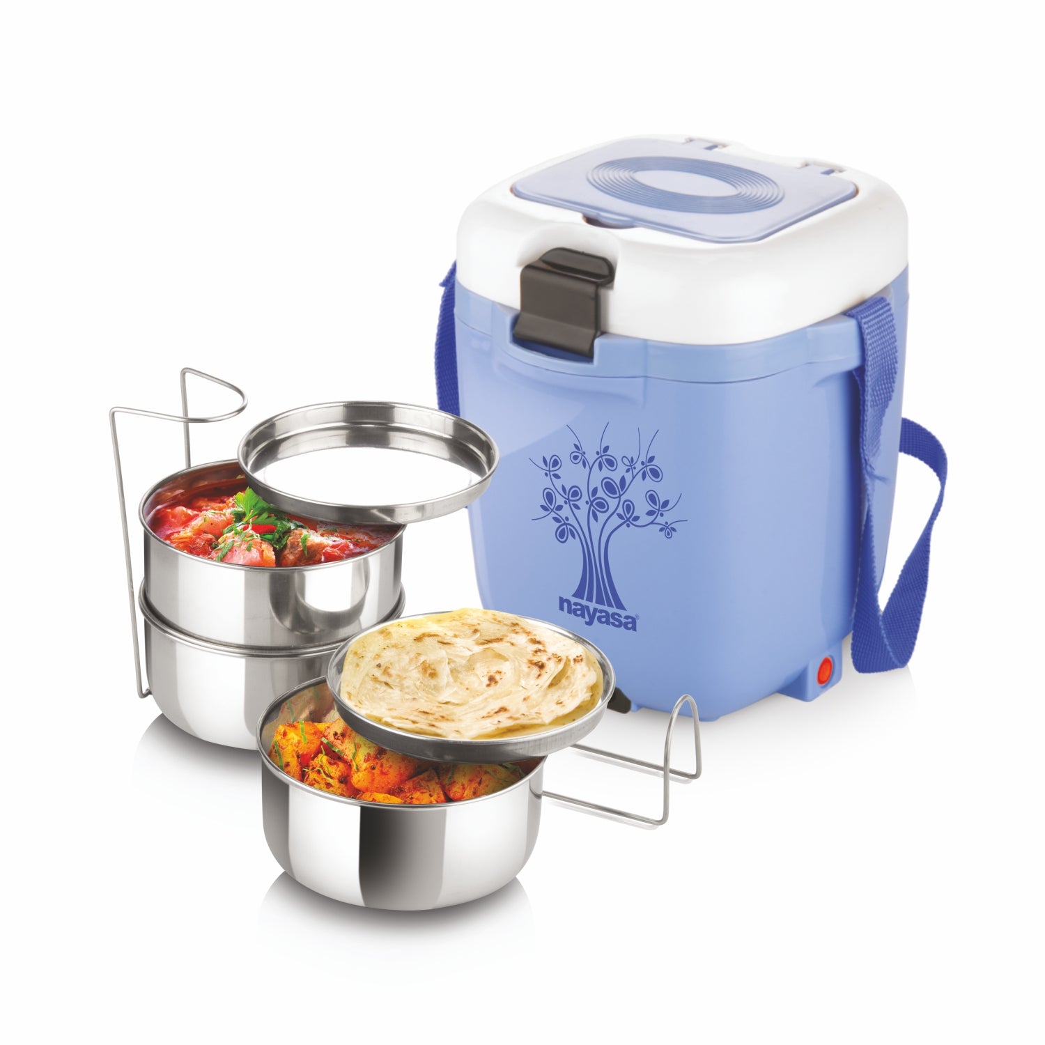 Electromate Electric Lunch Box Blue / 3 Layer