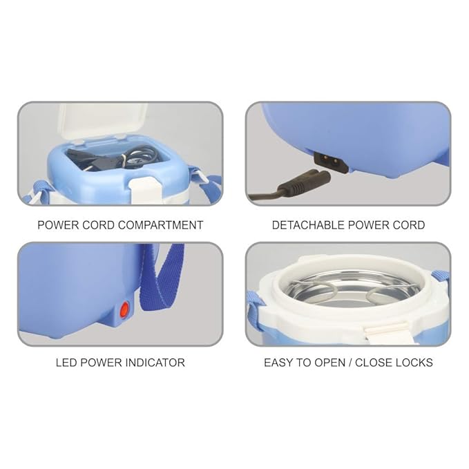 Electromate Electric Lunch Box Blue / 4 Layer