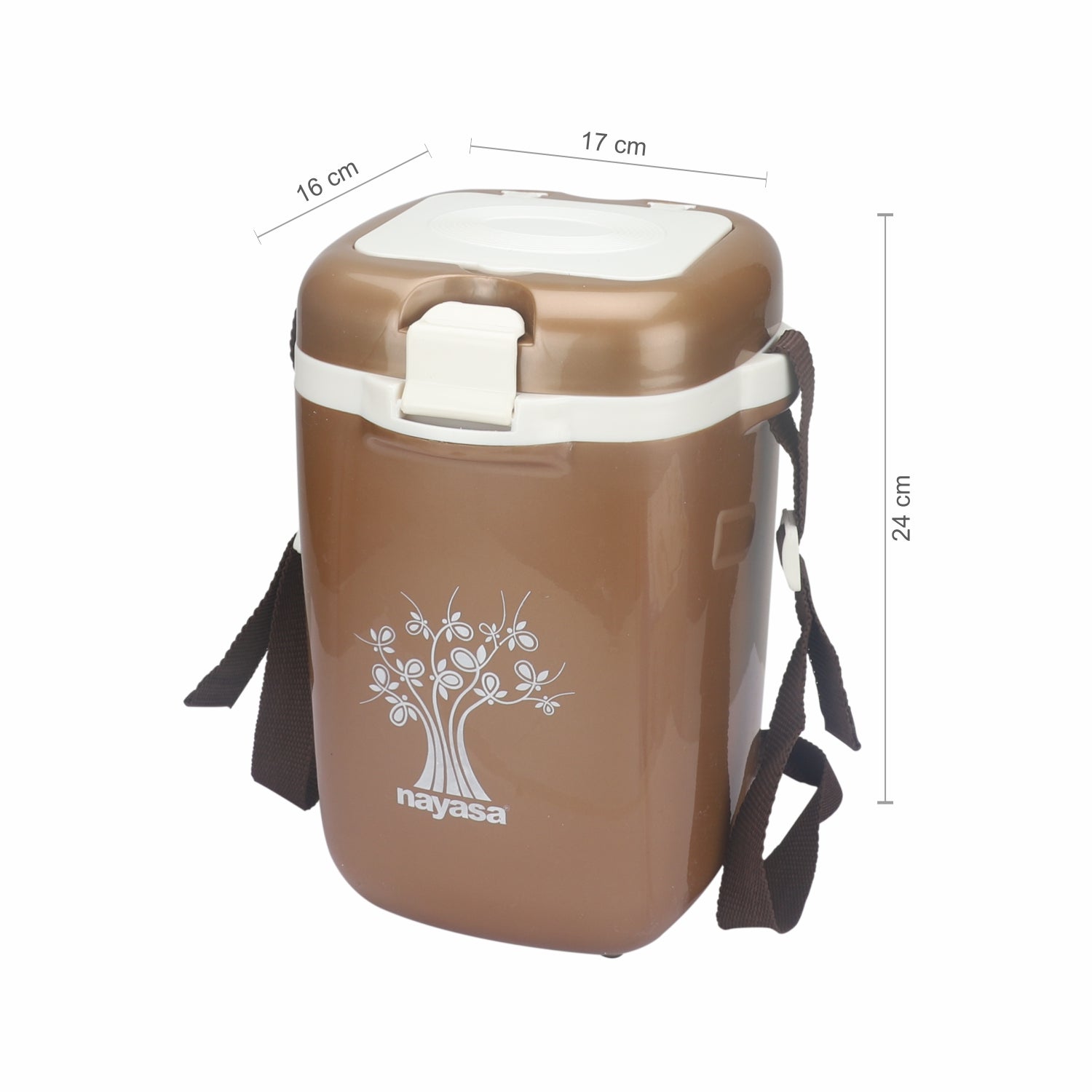 Electromate Electric Lunch Box Brown / 4 Layer