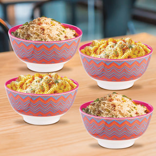 Melamine Noodle Bowl Deluxe, 750 ml Chevron / 4
