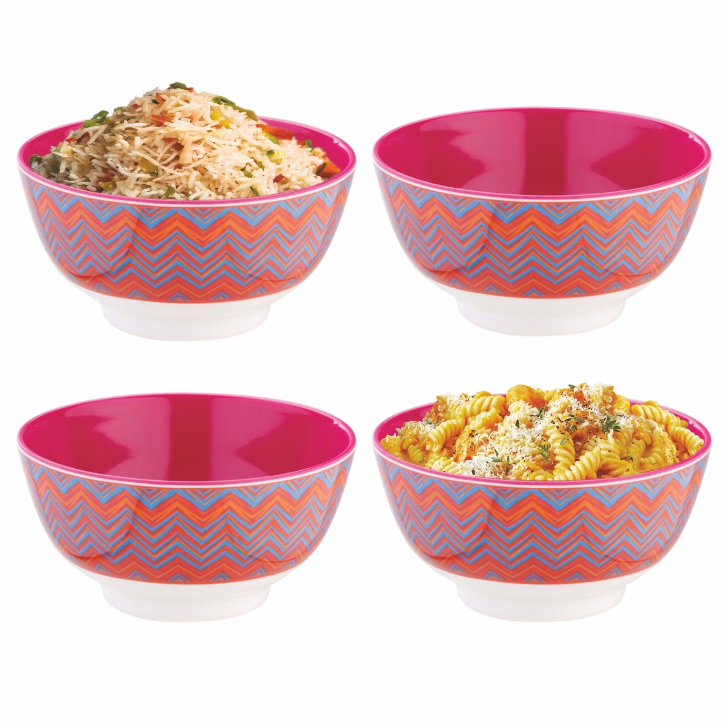 Melamine Noodle Bowl Deluxe, 750 ml Chevron / 4