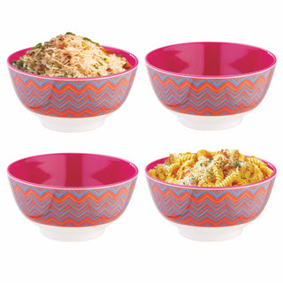 Melamine Noodle Bowl Deluxe, 750 ml Chevron / 4
