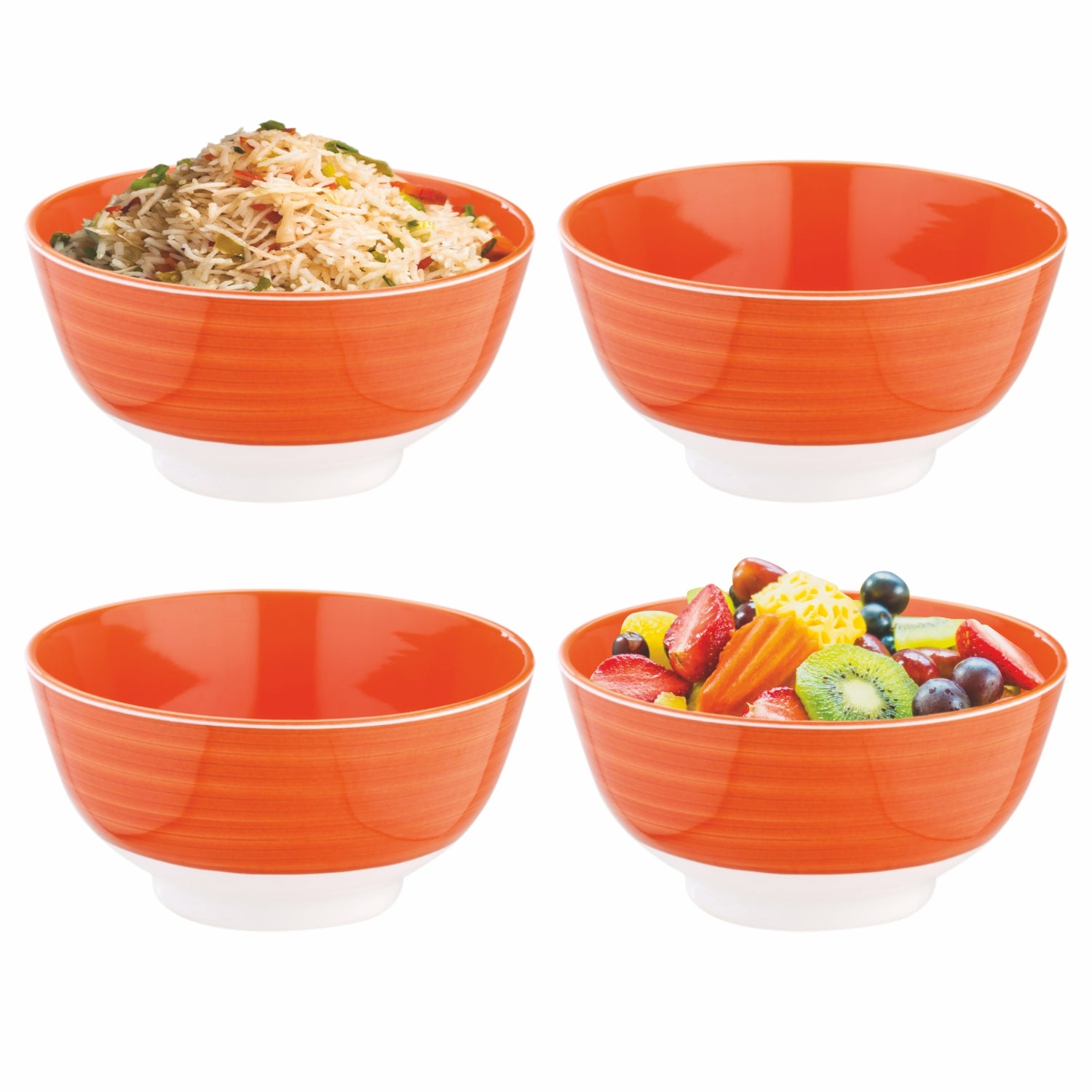 Melamine Noodle Bowl Deluxe, 750 ml Rustic / 4