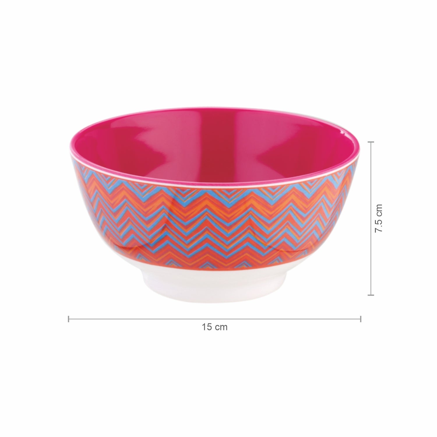 Melamine Noodle Bowl Deluxe, 750 ml Chevron / 2