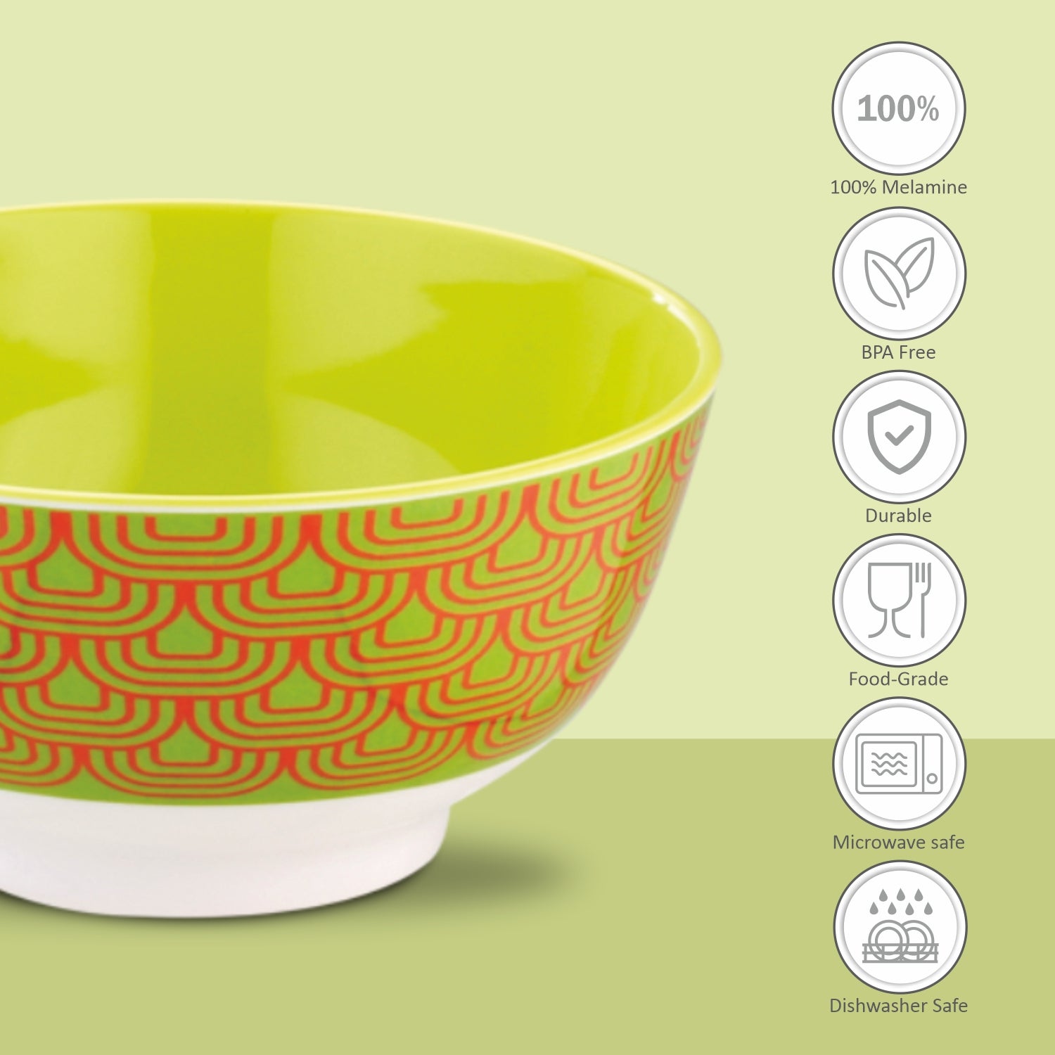 Melamine Noodle Bowl Deluxe, 750 ml Imperial Green / 2