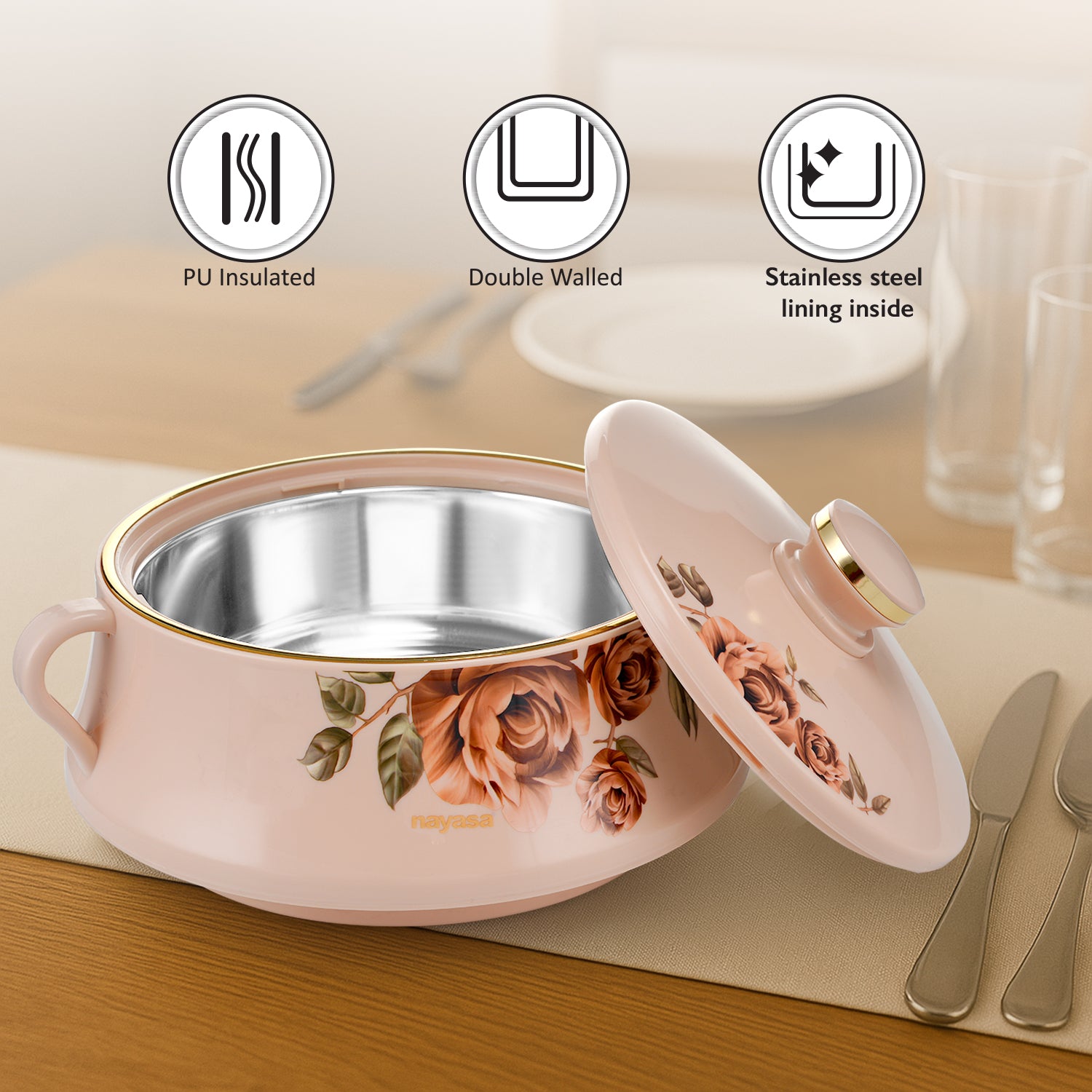 Lorenzo Casserole, 2000 ML Beige