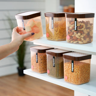 Fusion Food Storage Container Brown / 1000 ml / Set of 3