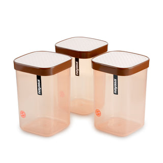 Fusion Food Storage Container Brown / 2100 ml / Set of 3
